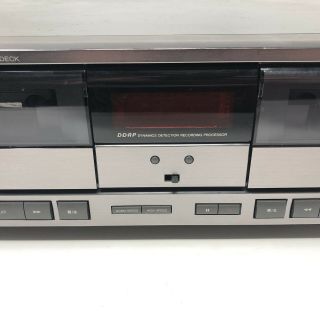 JVC TD - W505 Grey Dual Auto Reverse Cassette Tape Deck Player Rec Pitch Control 3
