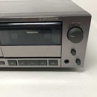 JVC TD - W505 Grey Dual Auto Reverse Cassette Tape Deck Player Rec Pitch Control 4