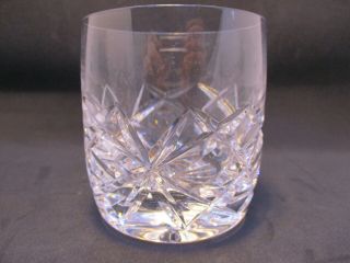 3 Cut Etched Glass Crystal Tumblers Scotch Whiskey Glasses Vintage 3