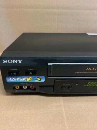 Sony SLV - N51 Hi - Fi 4 Head Video Cassette Recorder VHS VCR no remote 3
