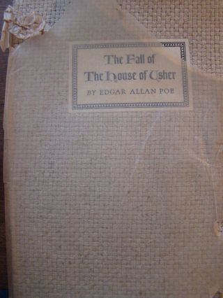 The Fall Of House Of Usher Poe,  Edgar Allan Cheshire House 1931 155 Of 1200
