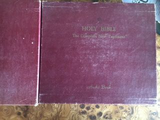 Vintage KJV Version of the Bible on 45 records.  Collector Item 2