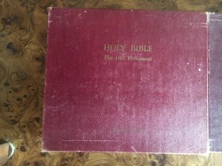 Vintage KJV Version of the Bible on 45 records.  Collector Item 4