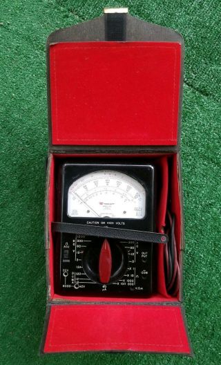 Vintage Triplett Model 630 Multimeter Ac Dc Volt Tester Ohm Meter