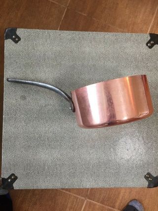 Vintage French Copper Saucepan 6 - 3/8 " D