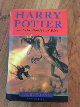 Harry Potter & The Goblet Of Fire 1st Edition British Uk Jk Rowling 2000 Dj