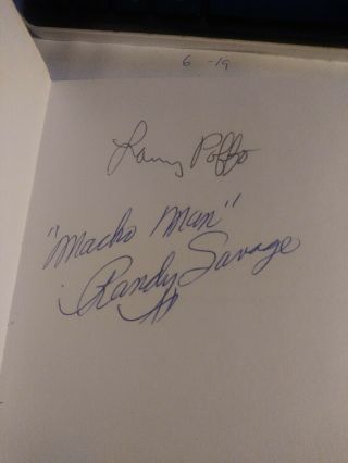 Leaping Lanny Wrestling With Rhyme Autographed By Randy Savage & Lanny Poffo