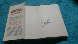 The Total Film - Maker By Jerry Lewis Hand Signed Random House 1971 Hc/dj 1st Ed.
