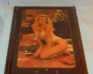 Vtg Snap - On Tools Blonde Woman in Lingerie Wooden Advertising Wall Clock 2