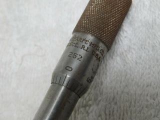 Vintage BROWN & SHARPE No 252 inside micrometer with case 5
