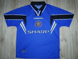Authentic Vintage Umbro Manchester United Sharp 1996/98 M