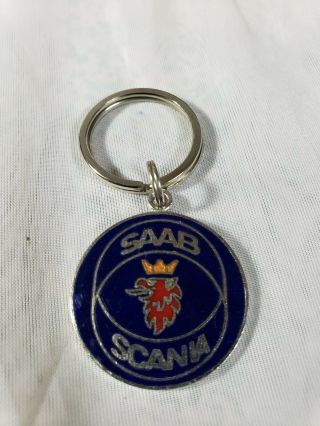 Vintage Saab Scania Key Chain Drop In Any Mailbox