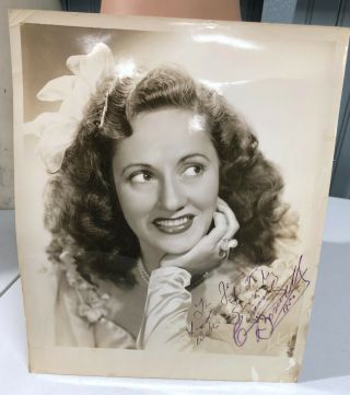Connie Boswell Singer Vtg Autographed 8 X 10 Promo Photo