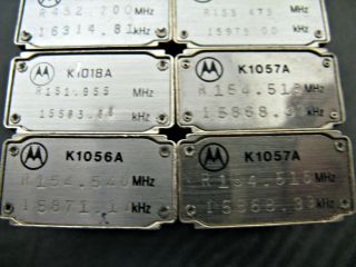 14) Motorola Crystals Channel Elements VHF & UHF Mocom70 & Motrac? Vintage 4