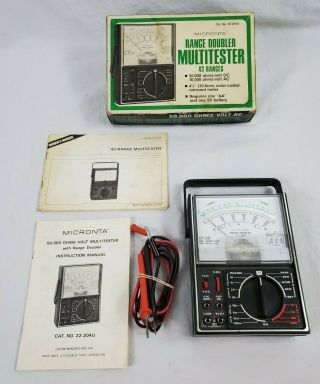 Vintage Micronta Range Doubler Multitester 43 Ranges Box 22 - 204u