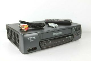 Sylvania Kvs699k Vcr Stereo Hi Fi Bundle Oem Remote Batteries And Rca Cables