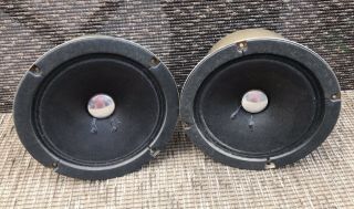 A,  Pair (2) Sansui Sp - 1500 S - 2002a Mid - Range Squawker 7 " Speaker 10.  5 / 10.  6 Dcr