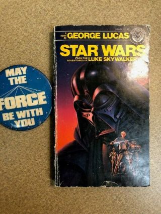 Star Wars 1976 Lucas 1st Edition Paperback W/ First View Button