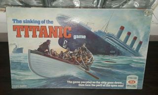 Vintage Sinking Of The Titanic Board Game By Ideal 1976