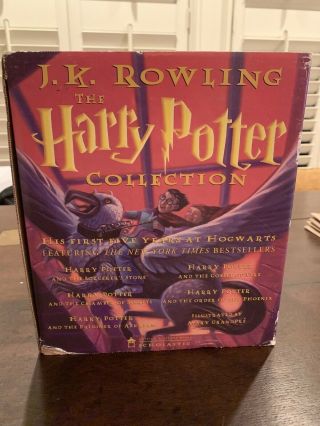 Harry Potter by J.  K.  Rowling Vintage (97 - 00) Scholastic 1 - 5 hardcover book set 3