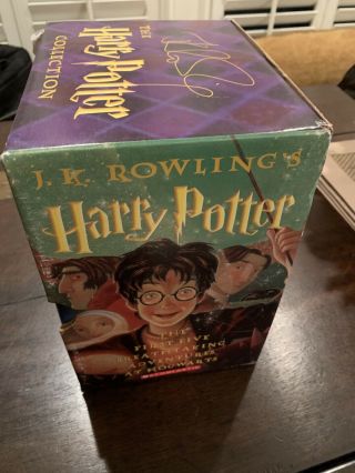 Harry Potter by J.  K.  Rowling Vintage (97 - 00) Scholastic 1 - 5 hardcover book set 4