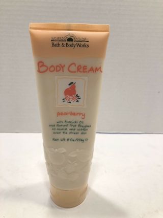 Vintage Bath Body Pearberry Body Cream Lotion 8oz Discontinued
