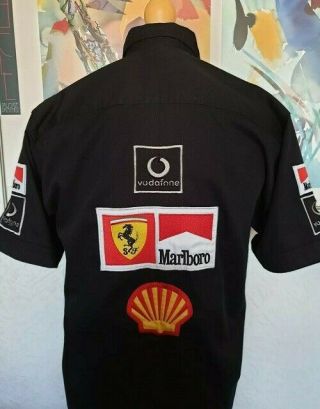Vintage Ferrari 1996 Official Shirt Black Cotton Large