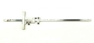 Vintage L.  S.  Starrett Co.  12 " Depth Gauge No.  448 Machinist Tool