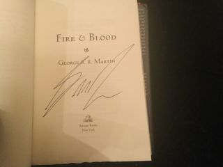 Fire & Blood by George R.  R.  Martin ILLUSTRATED SIGNED US First Edition 3