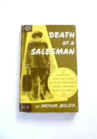 Death Of A Salesman By Arthur Miller August 1965 Twenty - Fifth Print 25th Good