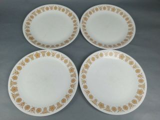 12pc Dinner Plates Butterfly Gold Corelle Vintage 2