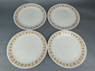 12pc Dinner Plates Butterfly Gold Corelle Vintage 4