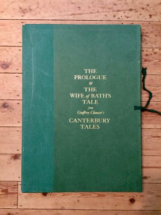Prologue & Wife Of Bath Tale Fm Canterbury Tales - Ltd Ed 17/1000 - Signed - Illustr