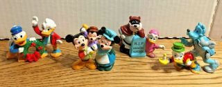 Vintage Rare Set 4 Disney Characters Christmas Carol Mickey Minnie Mouse Donald 5