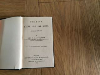 British Birds ' Eggs and Nests Hard Back Book by Rev J C Atkinson 3