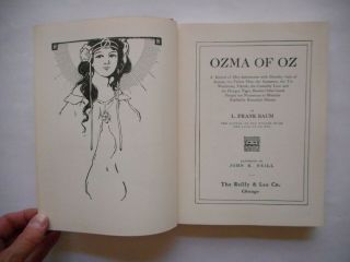 Classic L.  Frank Baum ' s Ozma of Oz,  Reilly & Lee Hardback,  Illus.  by J.  R.  Neill 3