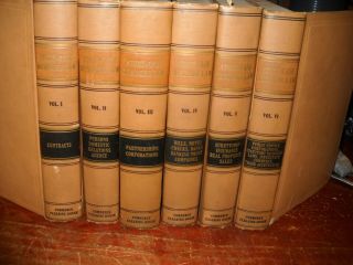 6 Volumes Of 1915 Law Books: Story Case Business By William Kixmiller