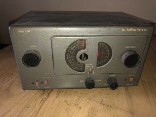 Vintage Hallicrafters S - 38c Receiver Tube Radio Am Shortwave Ham Radio Repair