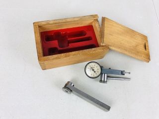Vintage Micro Master Dial Indicator In Wooden Box Complete