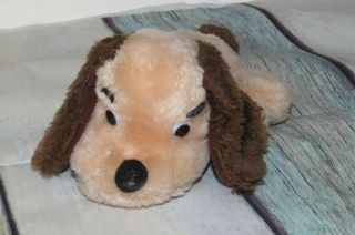 Russ Berrie Dooby Mini Puppy Dog Tan Brown Ears Tail Plush Vintage 194 Toy 9 "
