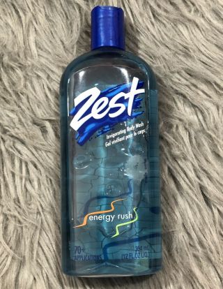 Zest Energy Rush Invigorating Body Wash Vintage Rare Old Stock
