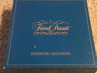 Trivial Pursuit Master Game Genus Edition Vintage 1981 Euc