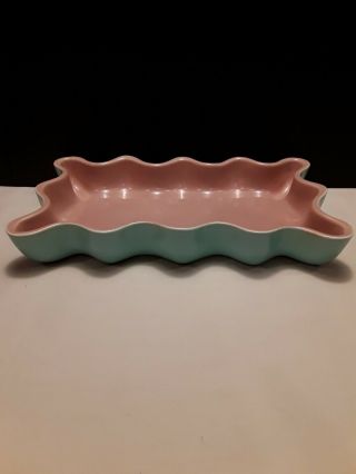 Vintage Scalloped Rectangular Catalina Low Bowl