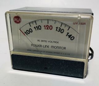Rca Wv - 120a Vintage Power Line Ac Voltage Monitor,