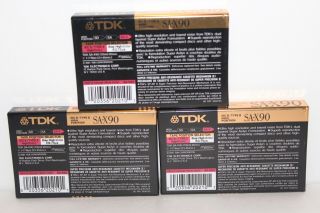 8 TDK SA - X 100,  90 Blank Cassette Tapes High Bias Vintage Japan 80 ' s 90 ' s 7