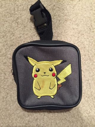 Vintage Nintendo Gameboy Advance So Color Gba Pokemon Pikachu Carrying Case Bag