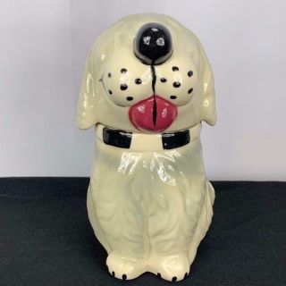 Vintage Mccoy Pottery Usa Dan The Dog Ceramic Pottery Cookie Treat Jar