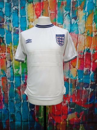 S3 Mens Vintage England Football Shirt 1999 - 01 Umbro Size Size Medium