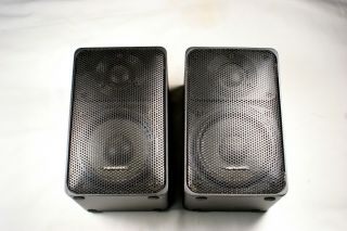 Radio Shack Realistic Minimus 7 Speaker Pair 40 - 2030c Black