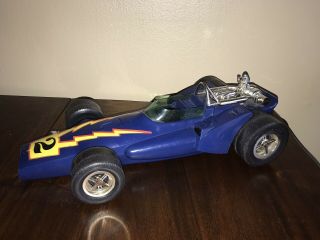 Vintage Topper Johnny Lightning Al Unser Indy Car Carrying Case 4025 Blue Race